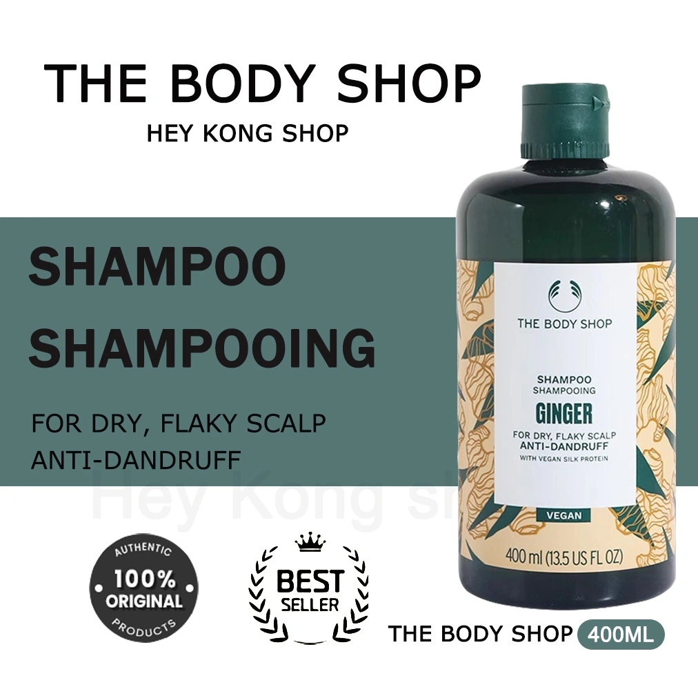 The Body Shop Ginger Anti-Dandruff Shampoo 400ml/Anti Ketombe Gatal Anti Rambut Rontok Fast Grow Shampoo