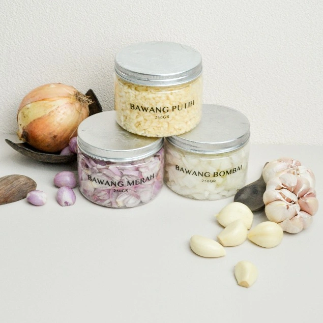 Apron Kitchen Bawang Bombay Dadu Potong Kemasan 250gr (Fresh Diced Onion 250gr)