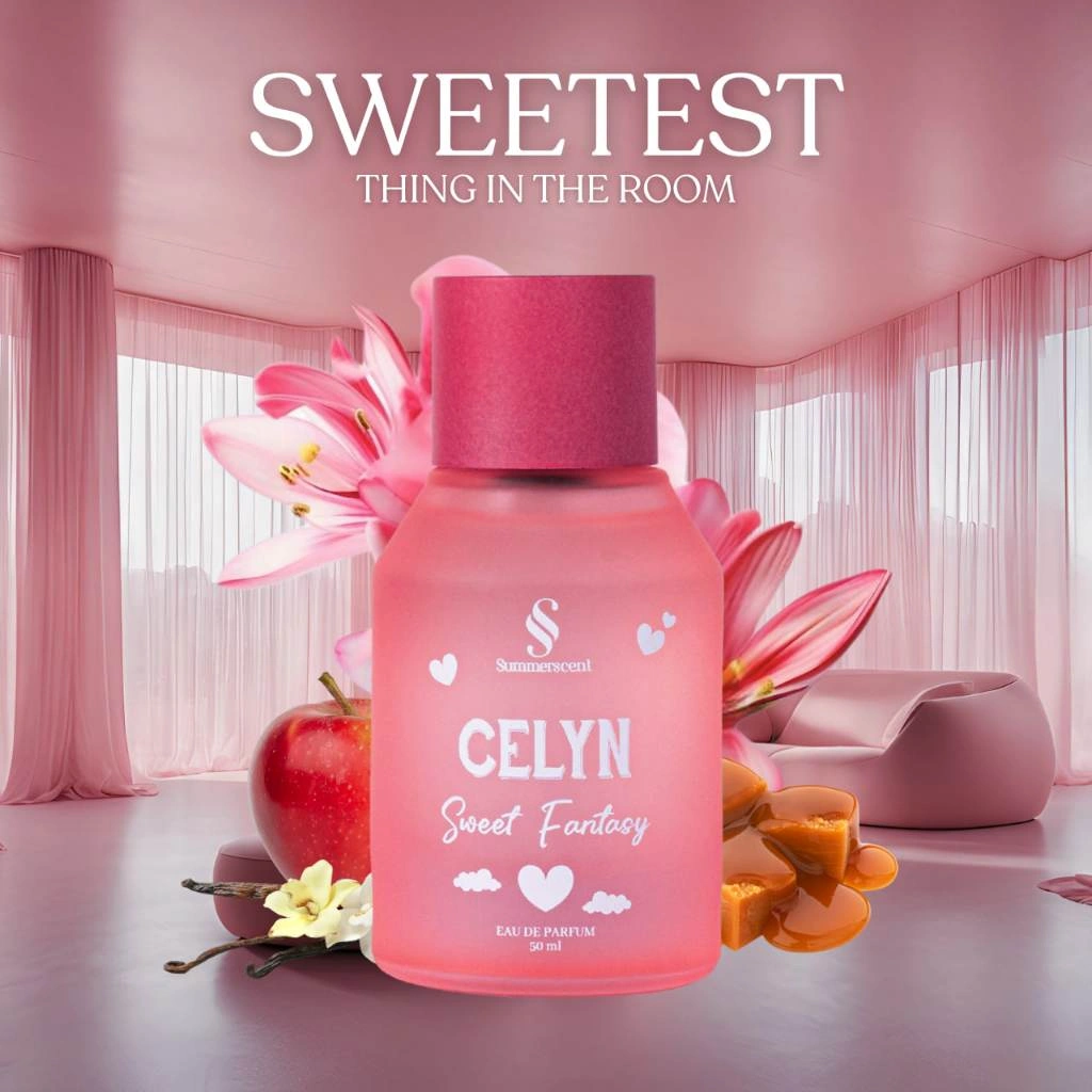 Eau De Parfum / Parfum Manis Soft Tahan Lama / Parfum Tahan Lama / Summerscent Celyn / 50ml