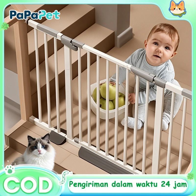 GREENPETS Baby Safety Gate Pagar Pengaman Bayi dan Anak Tangga Pembatas Pintu Rumah Aman untuk Hewan