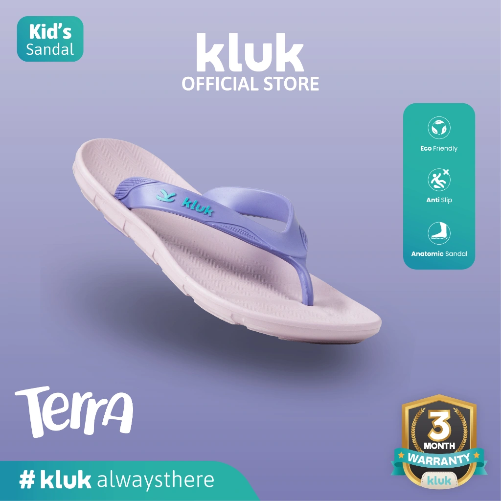 KLUK Sandal Jepit Anak - Terra Uno Esta Orchid - Anatomic Premium Kids Sandal