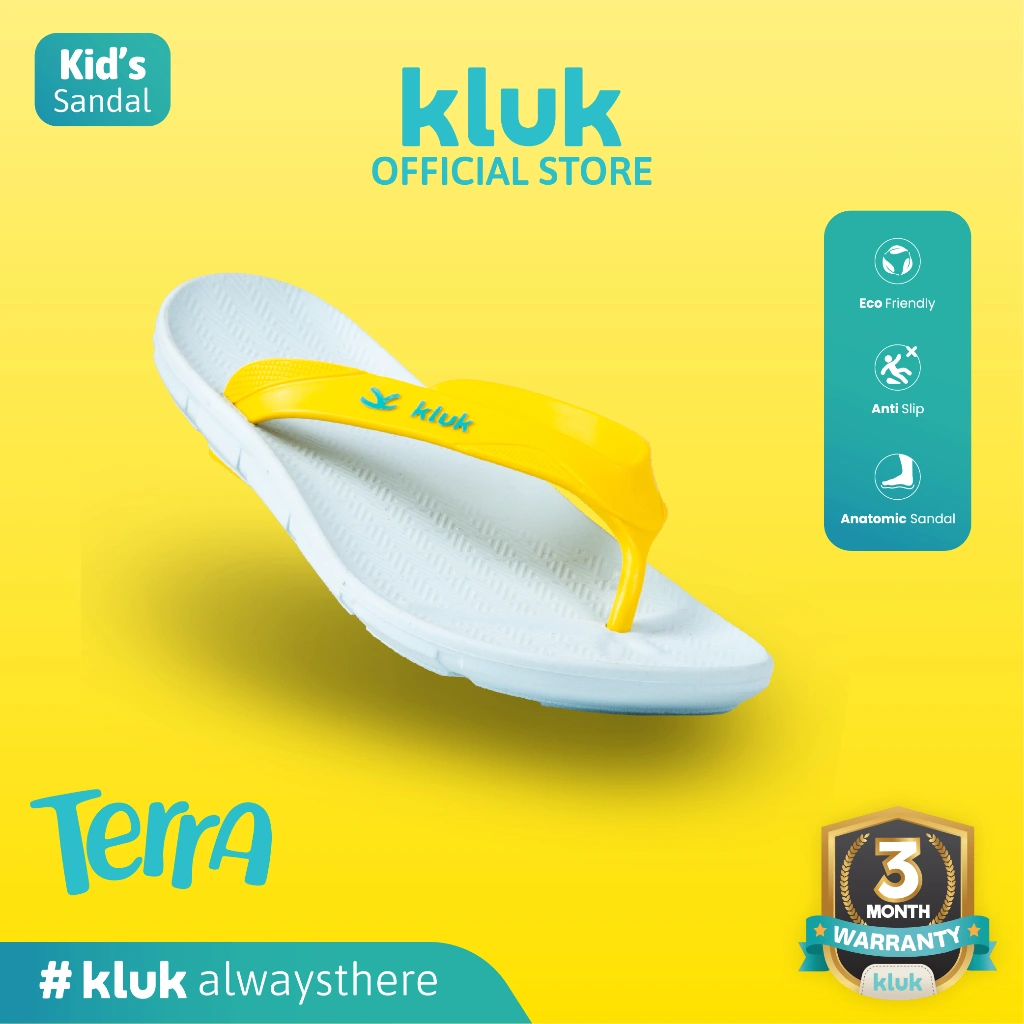 KLUK Sandal Jepit Anak - Terra Uno Esta Turquoise - Anatomic Premium Kids Sandal