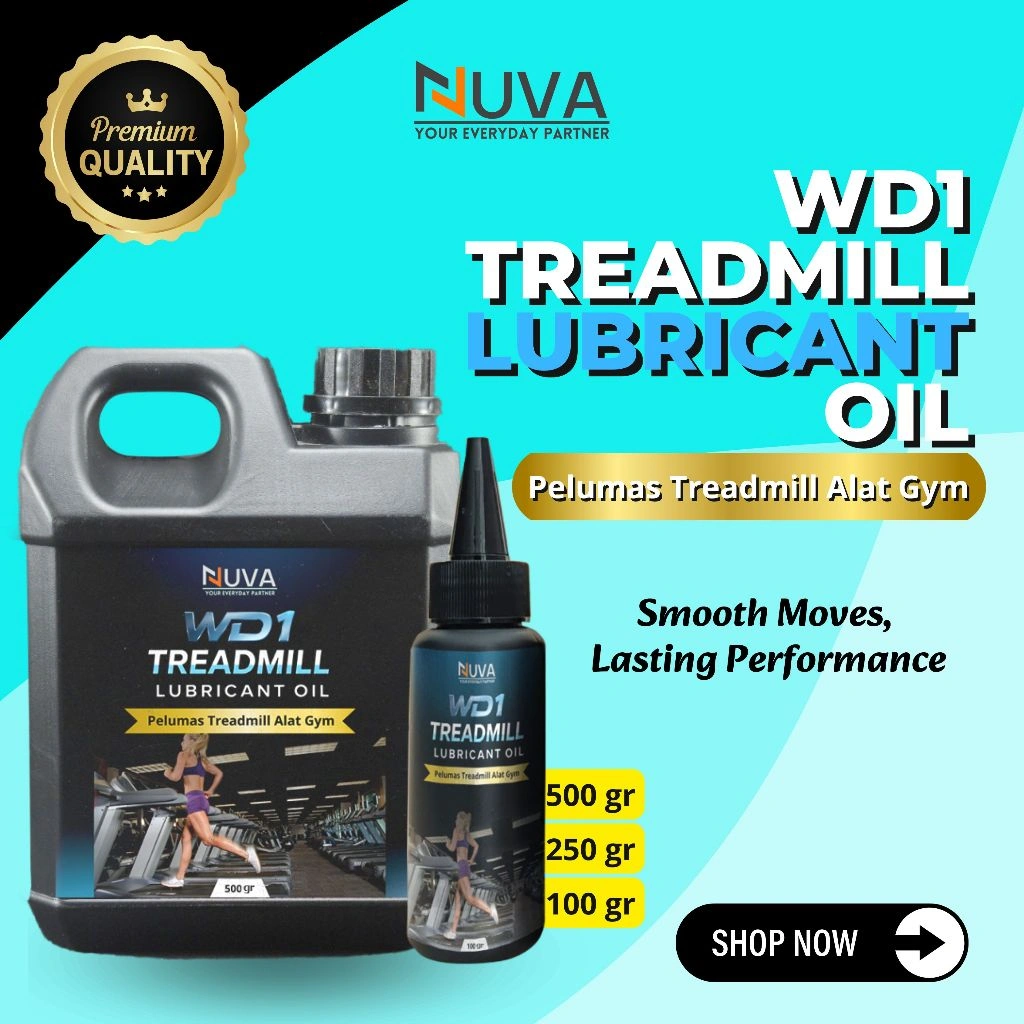 NUVA - WD1 Treadmill Lubricant Oil Pelumas Treadmill Pelumas Minyak Alat Gym Minyak Treadmill Listrik dan Manual