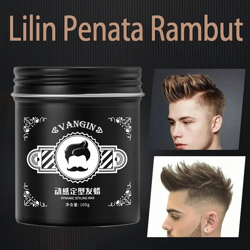Wax Rambut Pria100g Styling Fleksibel untuk Berbagai Gaya Rambut Gaya yang Tahan Lama
