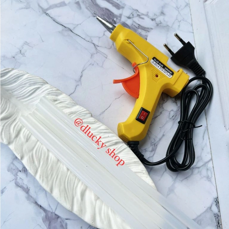 set alat lem tembak dan lem lembak 0,7 isi 5 pcs