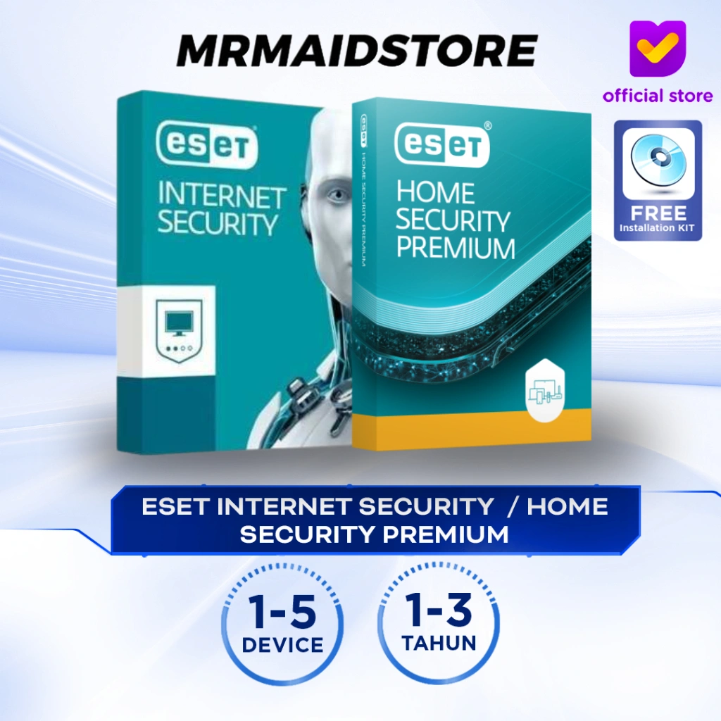 ESET Internet Security Antivirus | ESET Home Smart Security Premium - Latest Version - 1-5 Device | 1-3 Year