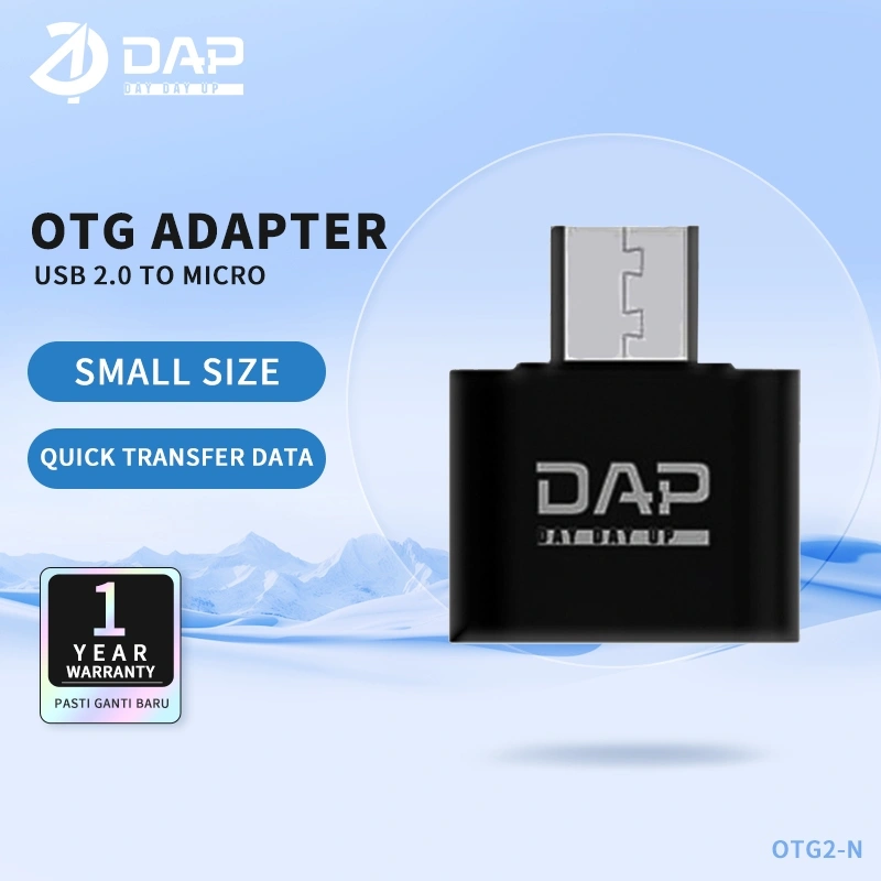 DAP OTG2-N OTG Adapter Micro to USB 2.0 Support to All Device - Garansi Resmi 1 Tahun