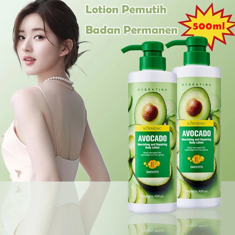 Lotion Niacinamide Lotion Pencerah 500Ml Lotion Badan Pemutih Permanen Lotion Pelembab Kulit Kering