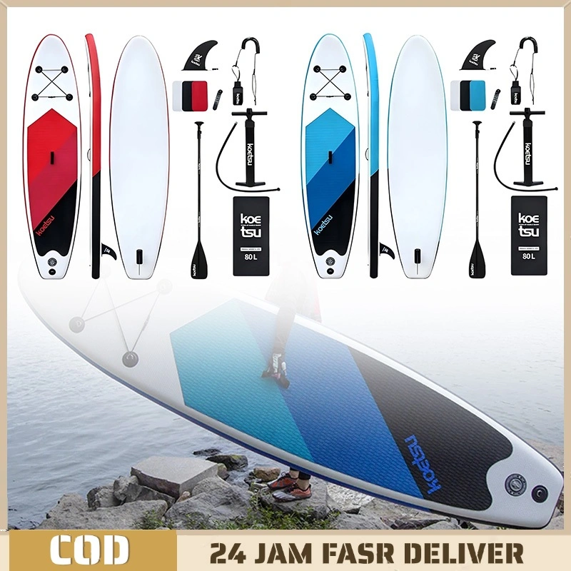 Stand Up Paddle Board Inflatable SUP Board Papan Dayung Surfboard Papan Selancar Tiup Premium Portable Water Sports Equipment