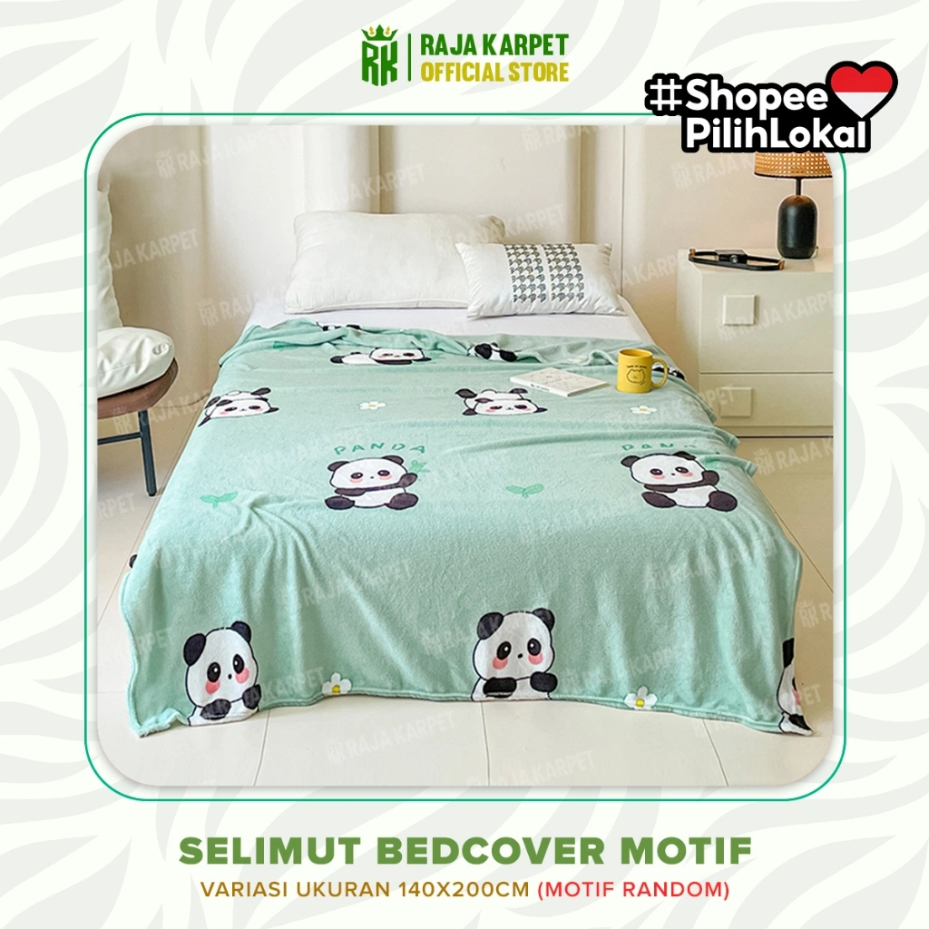 RAJA - Selimut Bulu Selimut Anak Selimut Dewasa Selimut Estetik 140x200CM Slimut Halus Microfiber