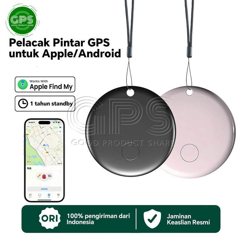 Seluruh Dunia Pelacak Pintar Mini Smart Tag Locator Pelacak Lokasi Bluetooth GPS untuk IOS/Android Kompatibel Find My‌ APP Perangkat Pelacak Anak dan Lansia dengan Lokasi yang Akurat
