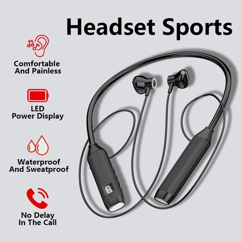 Headphone Bluetooth Earphones Wireless Sport Neckband Neck-hanging TWS Headset Bluetooth with Mic