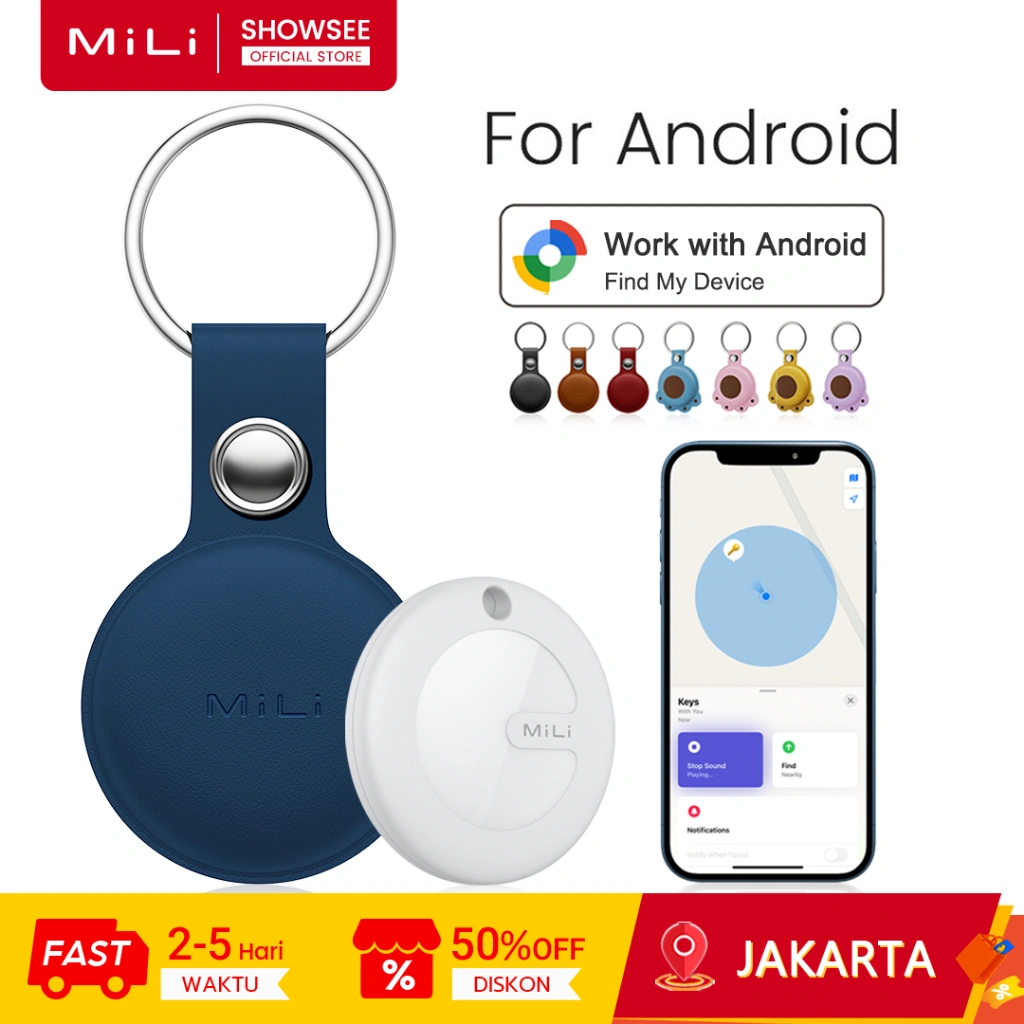 [Android Only] MiLi Mitag Go GPS Tracker IP65 Waterproof Pelacak GPS 120m Smart Tag
