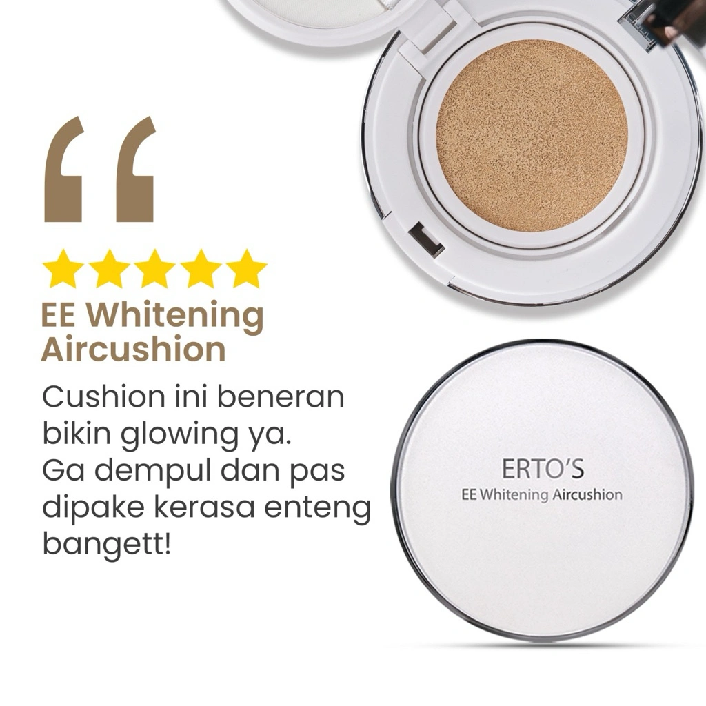 EE Whitening Cushion Flawless Cushion Tahan Lama Long Lasting Cushion Medium to High Coverage