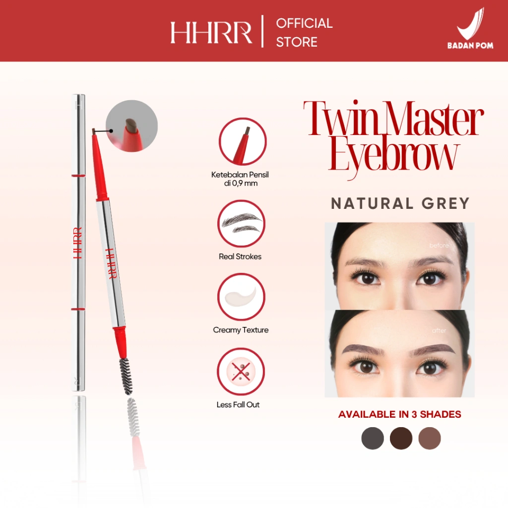 HHRR - Twin Master Eyebrow Pencil - Natural Grey