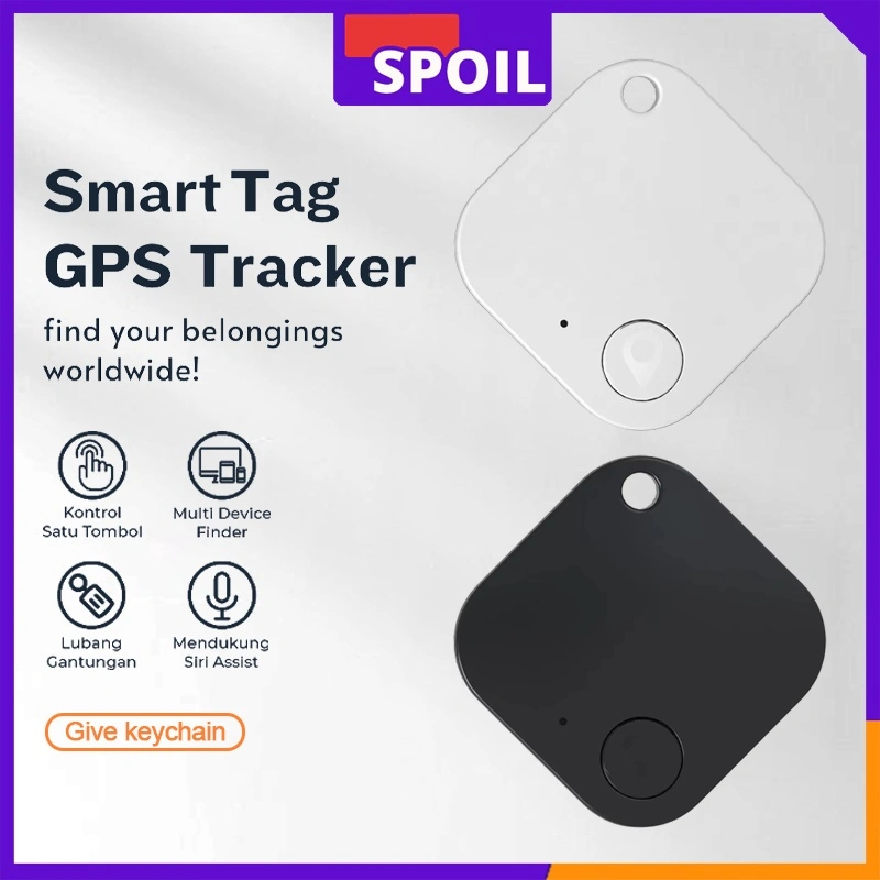 SOPIL GPS Tracker Bluetooth iOS Android Support Anti Lost Alarm Key Finder GPS Barang Hilang Air Tag