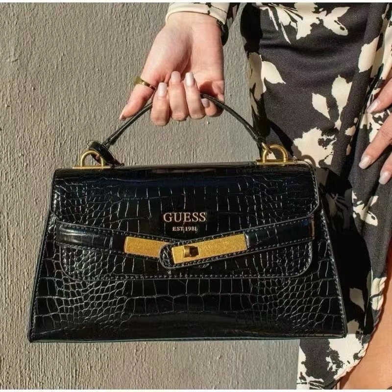 HANDLE BAG GS CROC WANITA - TAS SELEMPANG CROSSBODY LUXURY IMPORT #1718