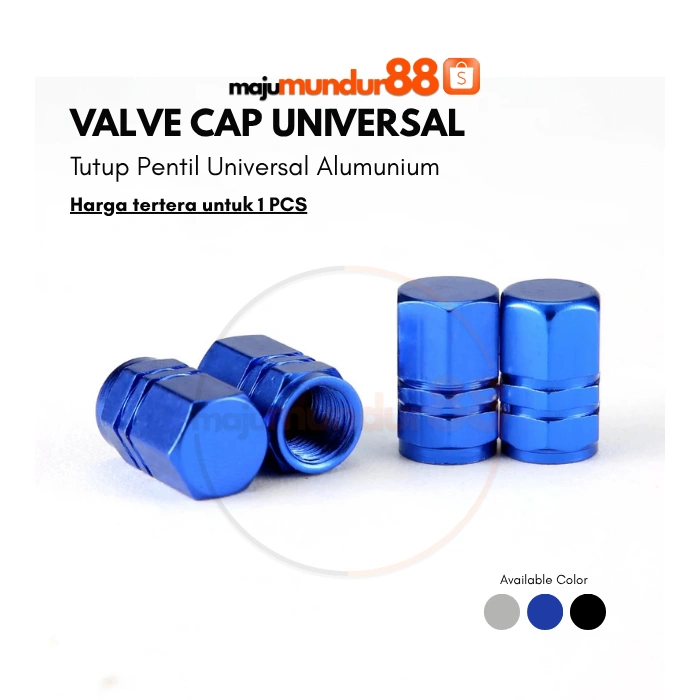 Tutup Pentil Ban Motor Mobil Sepeda Alumunium Valve Cap Universal