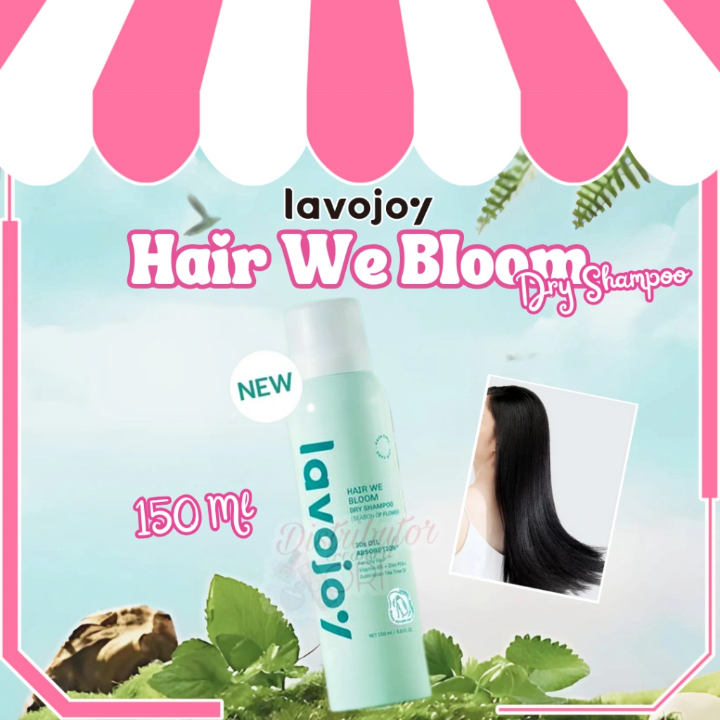 Lavojoy Hair We Bloom Dry Shampoo / Lavojoy Shampoo Hold Me Tight / SEASON OF FLOWER  /150 ML shampoo kering