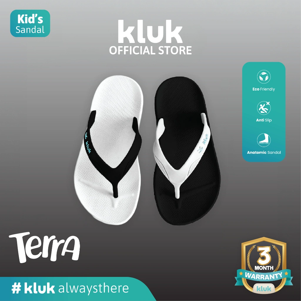 KLUK Sandal Jepit Anak – Terra Joy Esta TwixBW - Anatomic Premium Kids Sandal