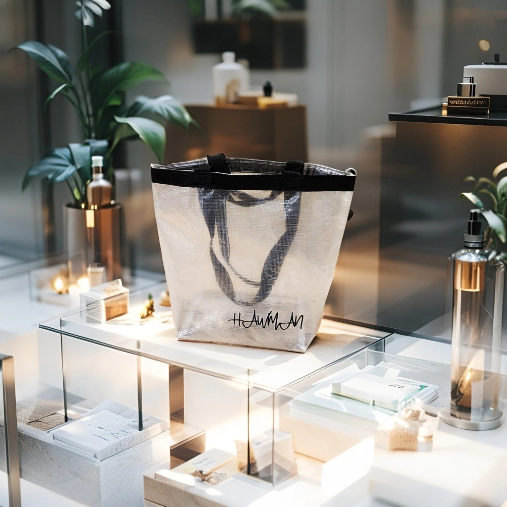 Tas Wanita / Totebag / Shopping bag Mini Hawman Transparan Waterproof