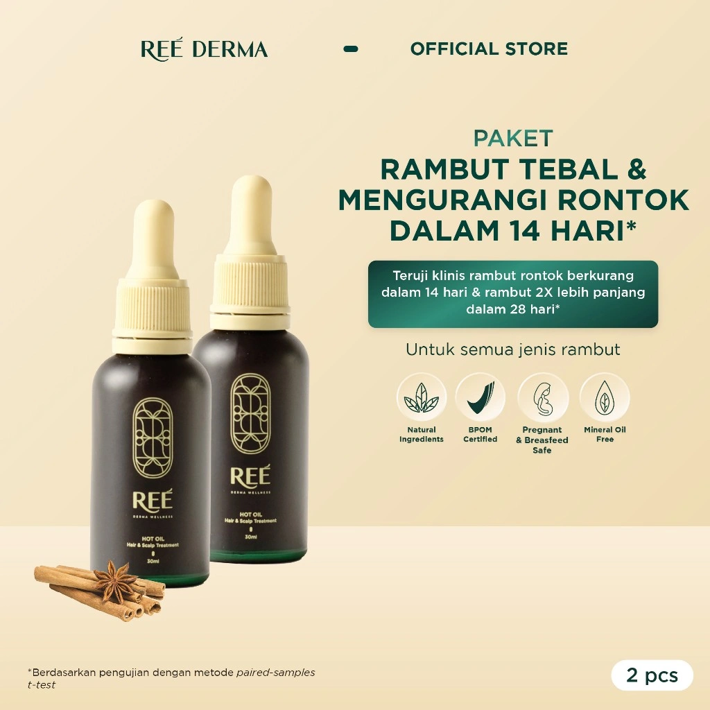 Ree Derma Wellness - Bundle 2 Hot Oil Hair & Scalp Treatment 30 ml