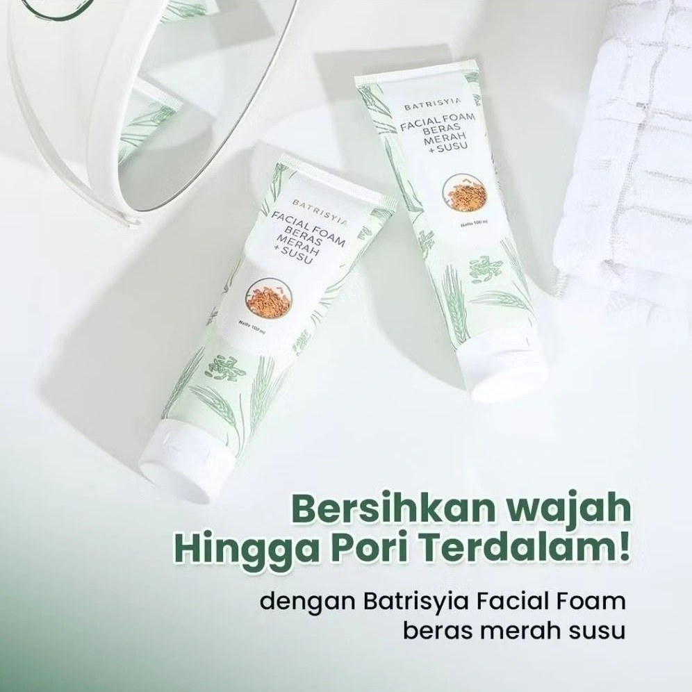 Batrisyia Facial Foam / Wash Beras Merah 100ml