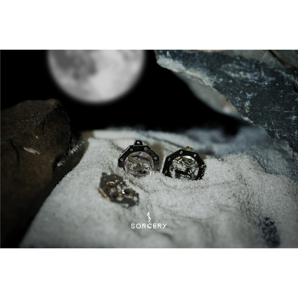 Sorcery Charm Zodiak Pria Wanita Zodiak Pendant Sagitarius, Scorpio, Aries, Taurus, Gemini, Cancer, Leo, Virgo