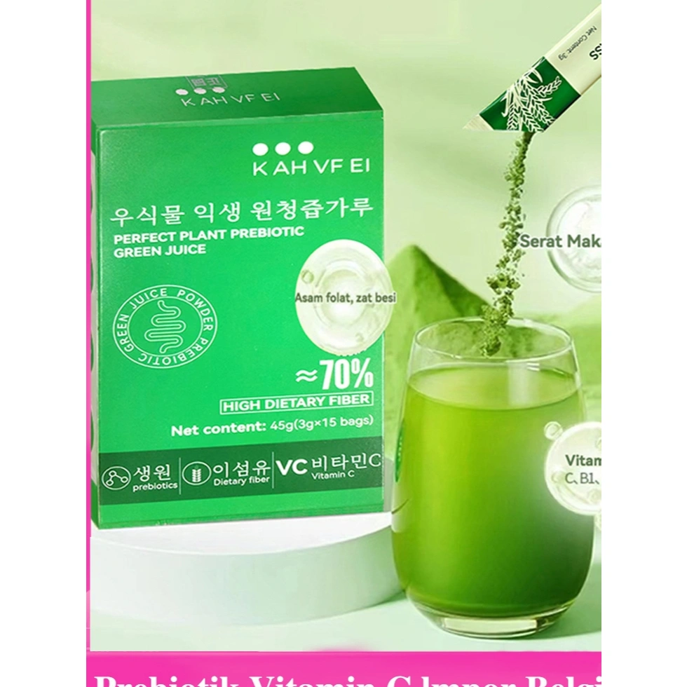 JUS SALAD SAYUR DAN BUAH INSTAN 1BOX-ISI 15 SACHET JUS HIJAU INSTAN JUS INSTAN PREBIOTIC