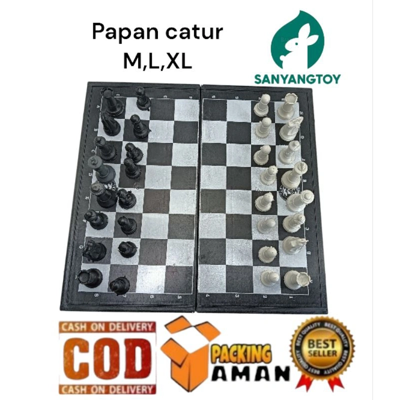 Permainan Catur Papan plastik Ukuran SEDANG,BESAR,JUMBO,extraJumbo
