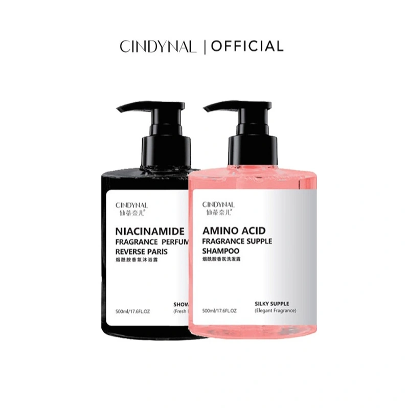 CINDYNAL- 2in1 Sabun Mandi Cair Reverse Paris Body Wash Shower Gel & Amino Acid Shampo