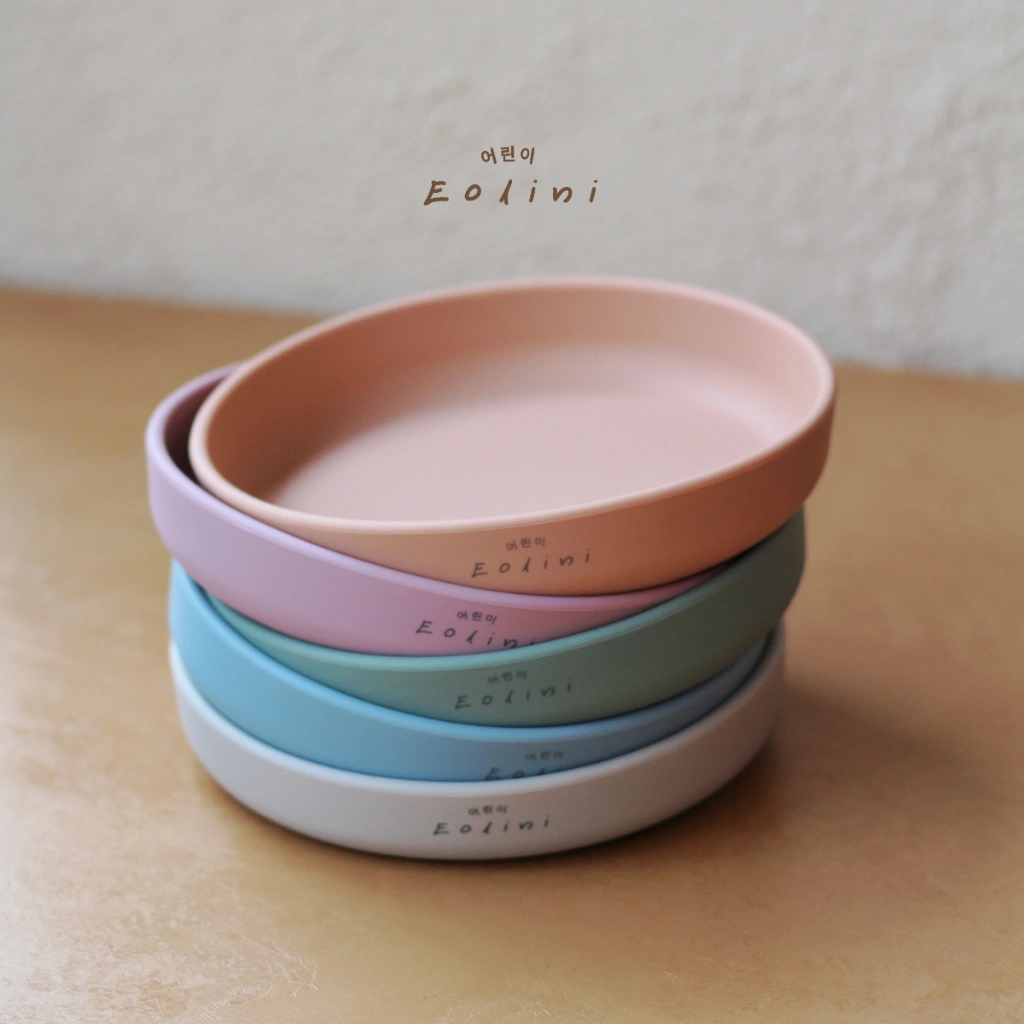 [ Eolini ] Silicone Suction Plate Baby Toodler / Piring Tempat Makan Anak Bayi