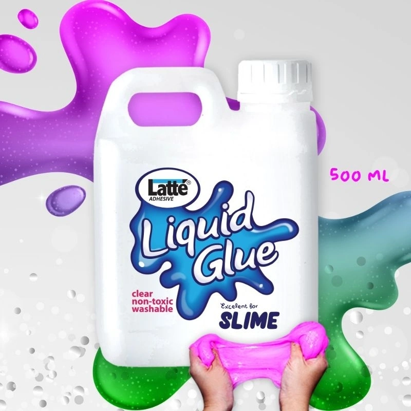 lem latte liquid glue cair slime 500ml