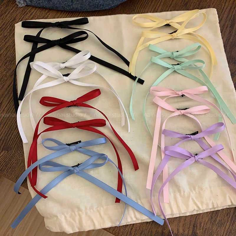 [CUCI GUDANG] PIN PITA RAMBUT PANJANG MEDIUM KPOP STYLE HAIRPIN LONG RIBBON HAIRCLIP WARNA WARNI SOLID COLOR JEPIT KLIP JEPITAN BOW VIRAL AKSESORIS RAMBUT KOREA KEKINIAN ANAK