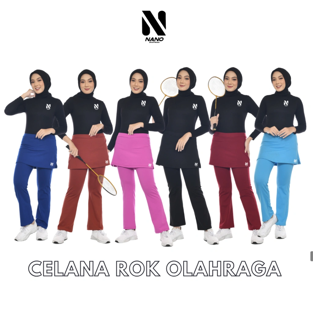 NANO SPORTSWEAR CELANA SENAM ROK / CBR ROK SENAM WANITA / NANO CBR ROK SENAM