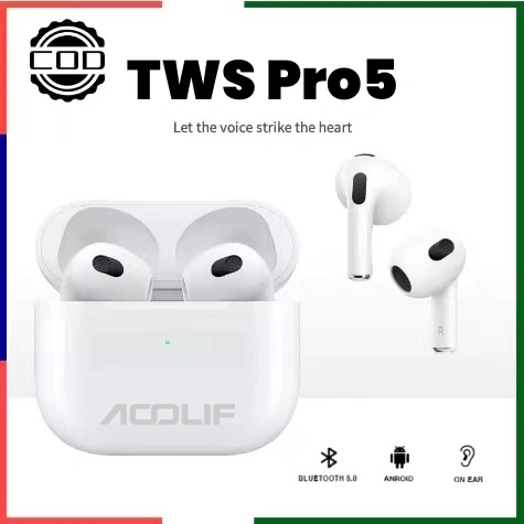 Headset bluetooth android Pro 5 tws gaming no delay Bluetooth earbuds  full bass Hifi Stereo wireless earphone