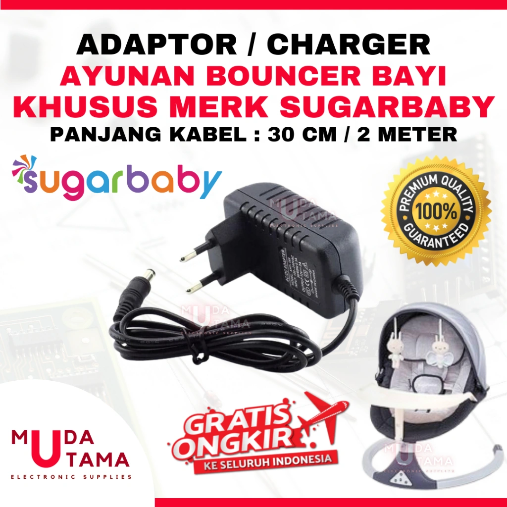 ADAPTOR AYUNAN LISTRIK BAYI SUGARBABY - KABEL 2 Meter - BAGUS | ADAPTOR SWINGER BAYI SUGARBABY | ADAPTOR BOUNCER BAYI SUGARBABY | CHARGER AYUNAN BAYI SUGAR BABY | CHARGER AYUNAN SUGARBABY | ADAPTOR AYUNAN BAYI SUGAR BABY | ADAPTOR AYUNAN SUGARBABY | CHARG