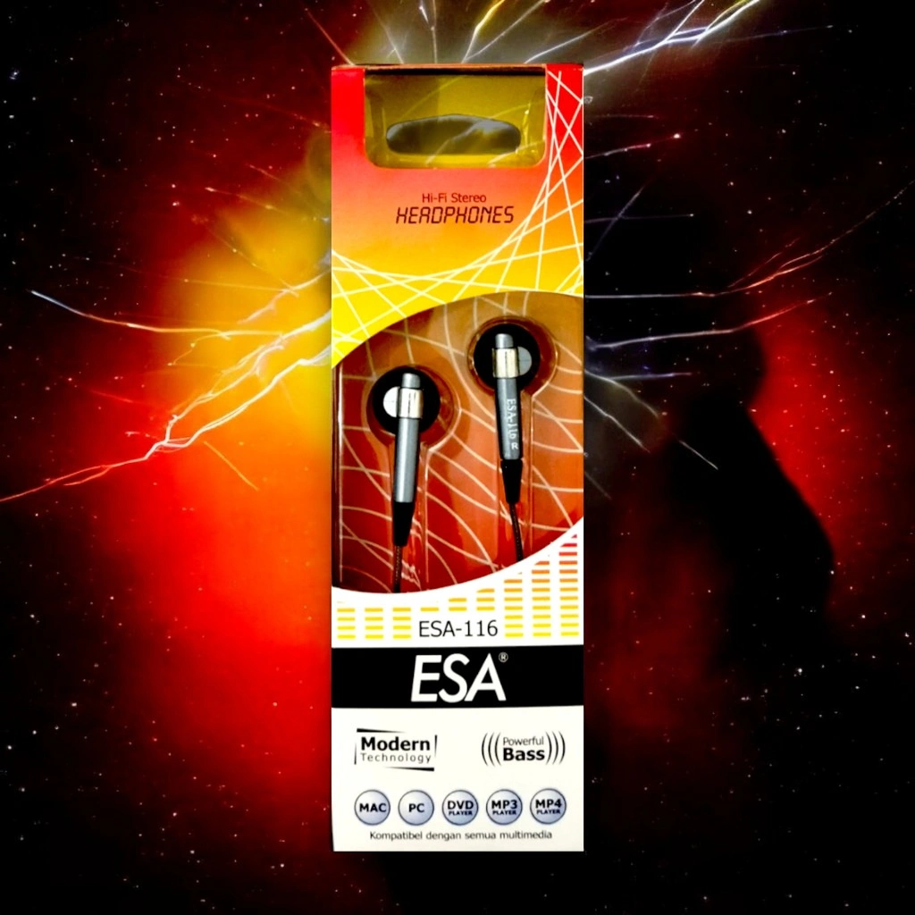 ESA Headset Earphone Full Bass Hi-Fi Stereo Headphones 304