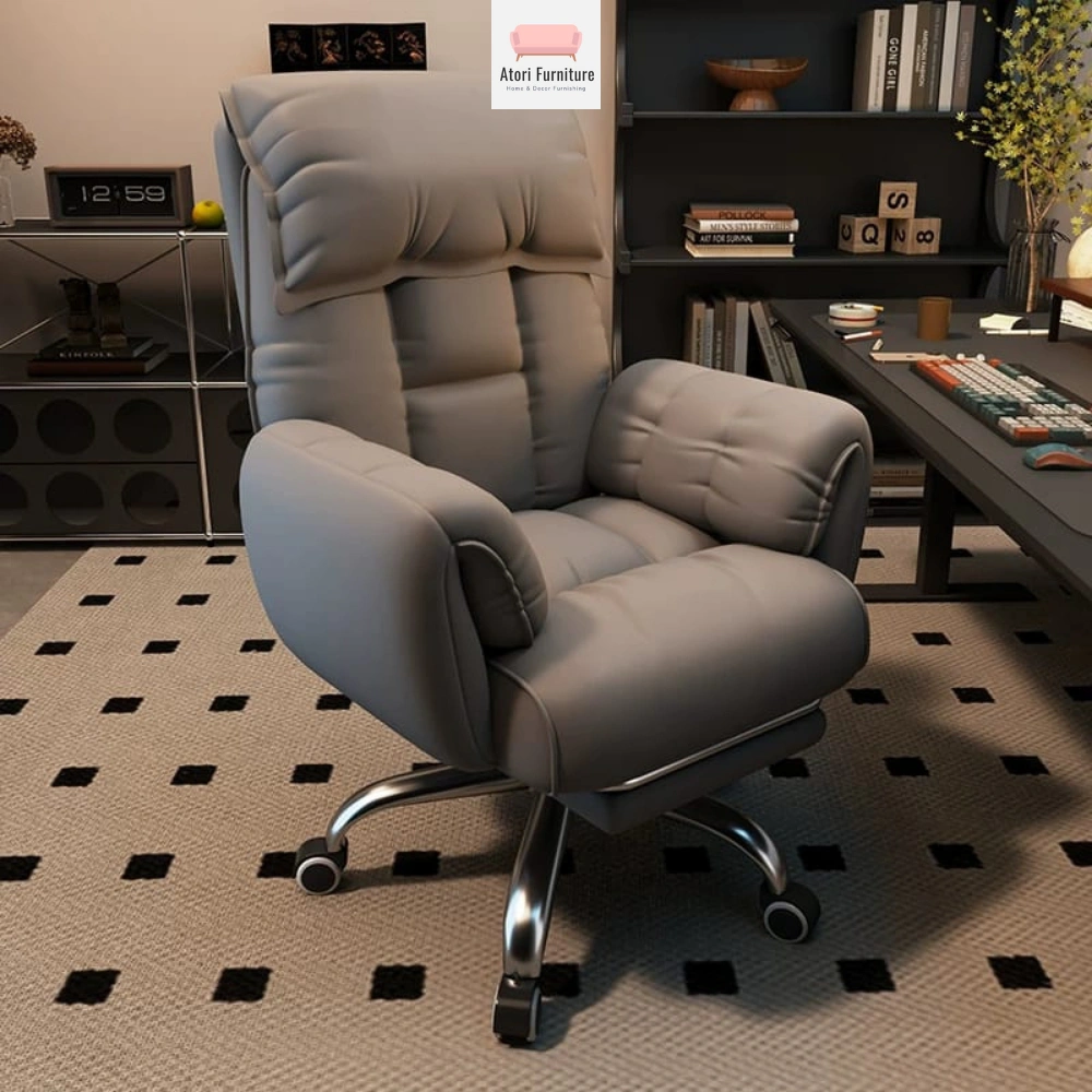 Atori Kursi Empuk Footrest Kursi Direktur Kursi Kantor Kursi Komputer Kursi Gaming Kursi Belajar