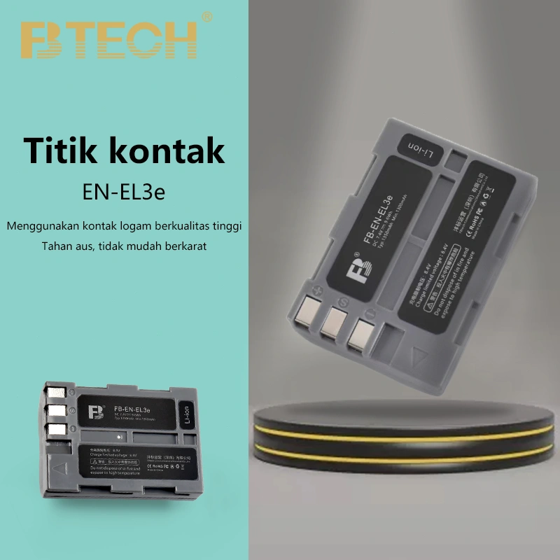FB EN-EL3e kamera digital baterai cocok untuk Nikon D90 D80 D90s D700 D300 D300S D200 D70 D50 D100 D80S D70S DSLR digital baterai aksesori charger