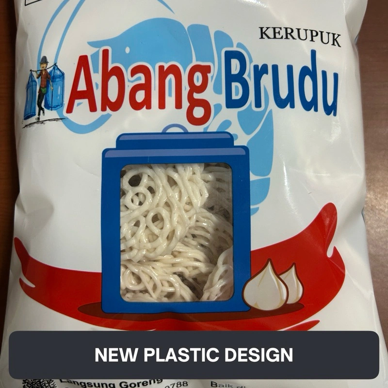 KERUPUK ABANG BRUDU BESAR . MENTAH! LANGSUNG GORENG, TANPA JEMUR! EXPORT QUALITY !Sehat, Gurih,Higienis! 400g.