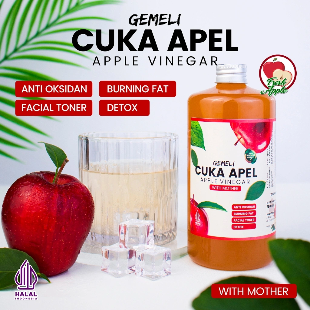 Cuka Apel Asli With Mother 1000 ML