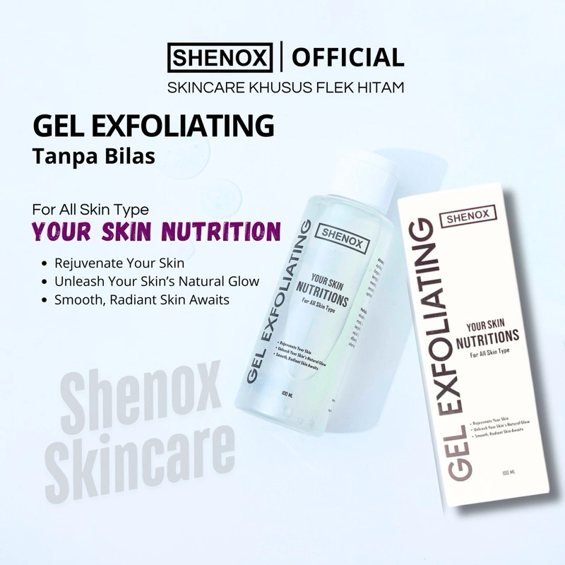 Shenox Gel Exfoliating Tanpa Bilas Exfoliating Wajah untuk Flek Hitam