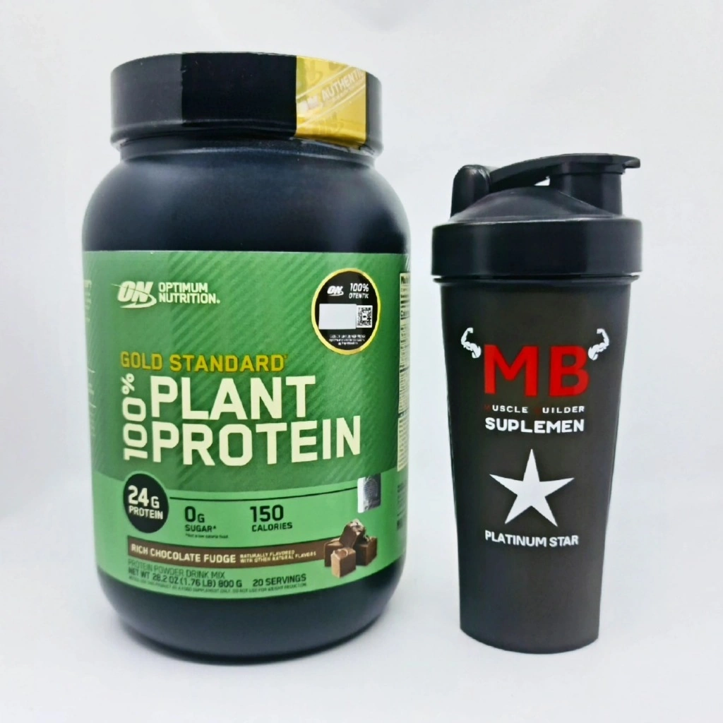 ON Gold Standard Plant Protein 1,76 lbs Optimum Nutrition Whey Pea Protein Vegan Based BPOM EVL DPro Fitlife 1.76 1,63 1.63 lb