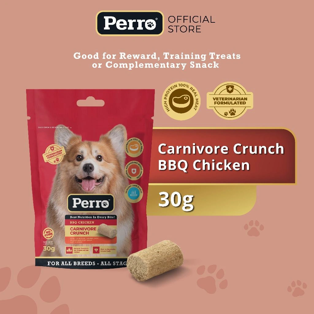 Perro Carnivore Crunch BBQ Chicken 30gr