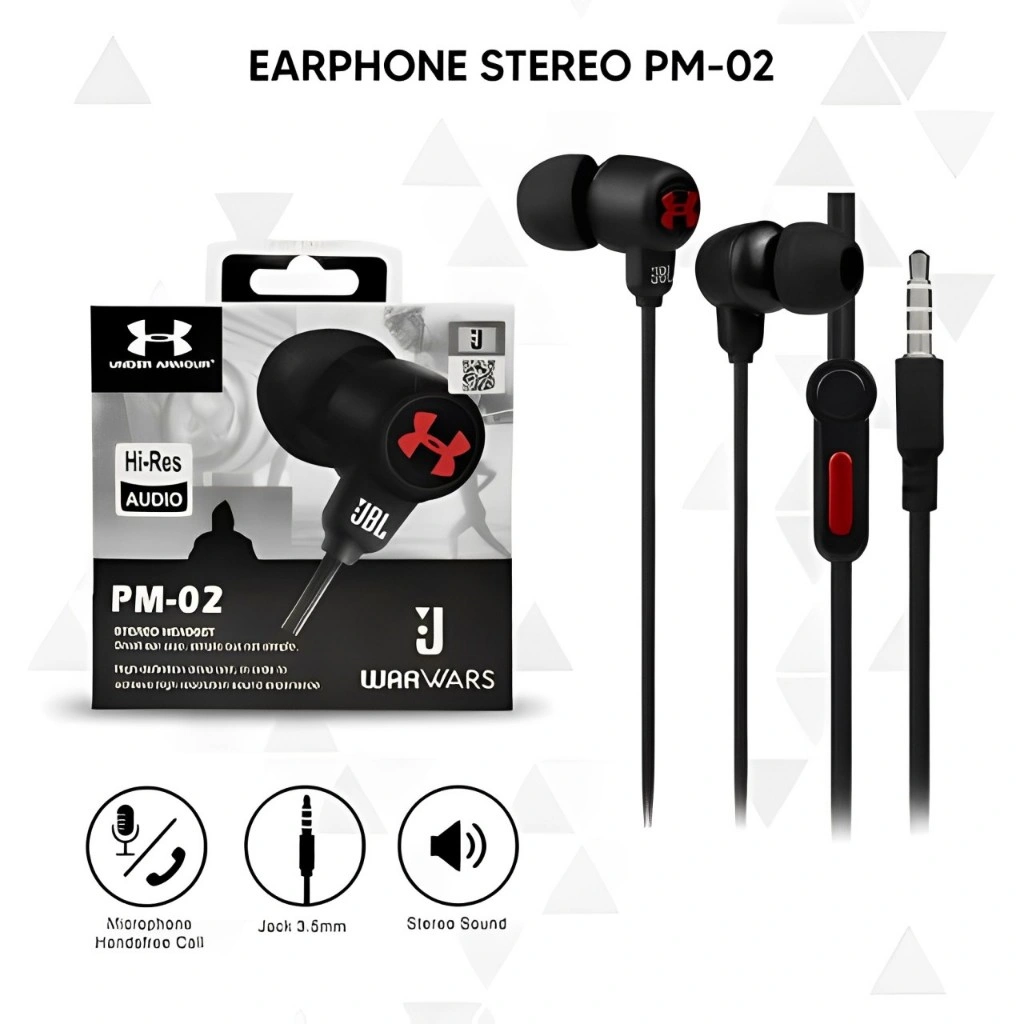 Headset Handsfree Earphone Stereo Hf JBL PM-02 Exstra Bass