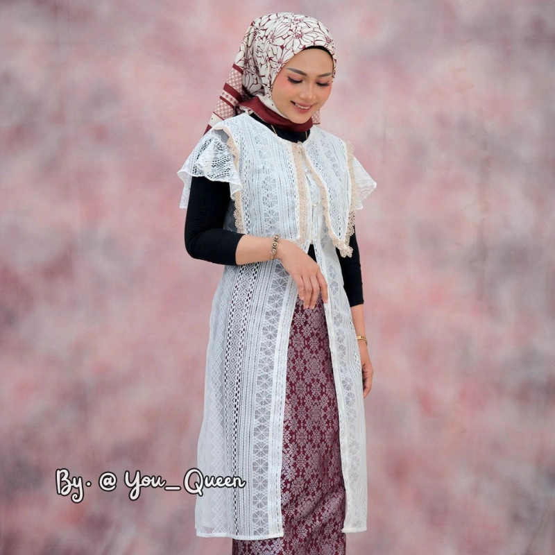 Nalita Cardigan New Series // Cardigan Kondangan Variasi Renda // You Queen Fashion