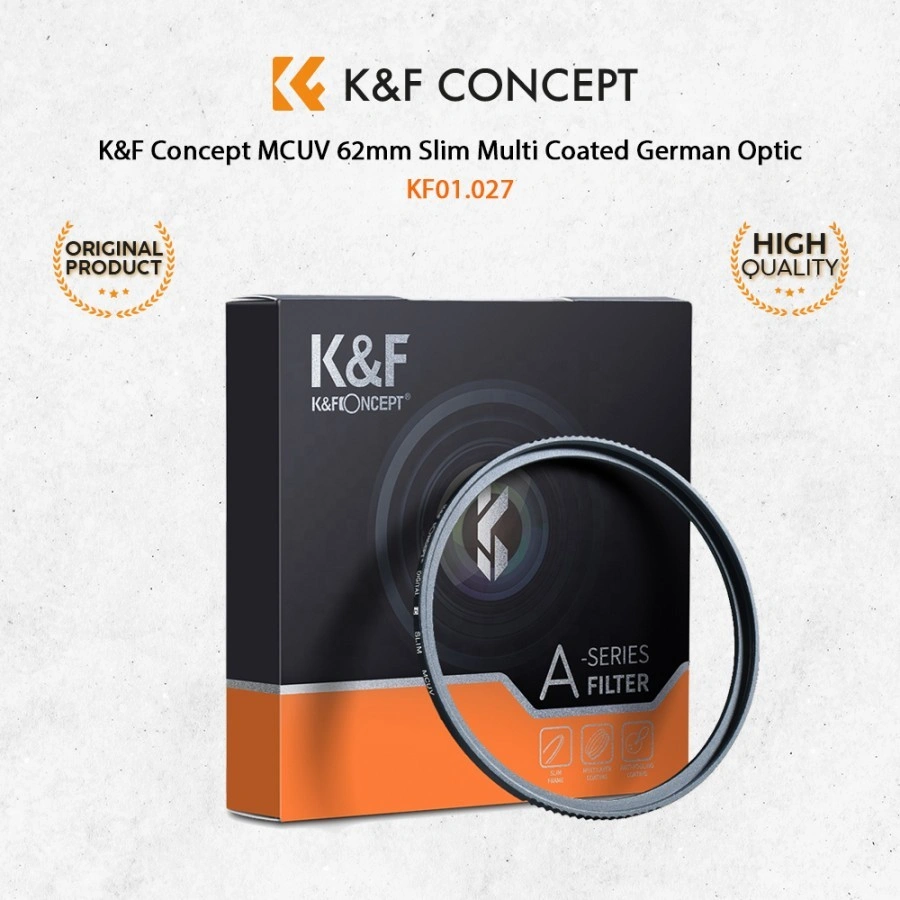 K&F Concept Filter UV Slim A-Series/Green Multi Coated German Optic - Filter Camera - Filter Kamera