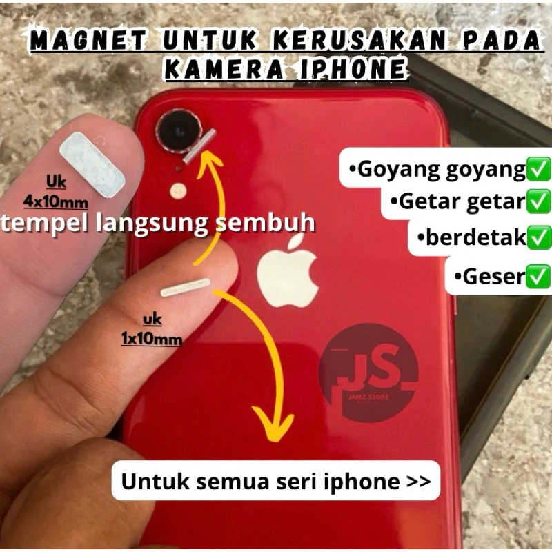 TERLARIS!!! MAGNET KAMERA IPHONE Untuk kamera Getar atau goyang Semua Seri Iphone