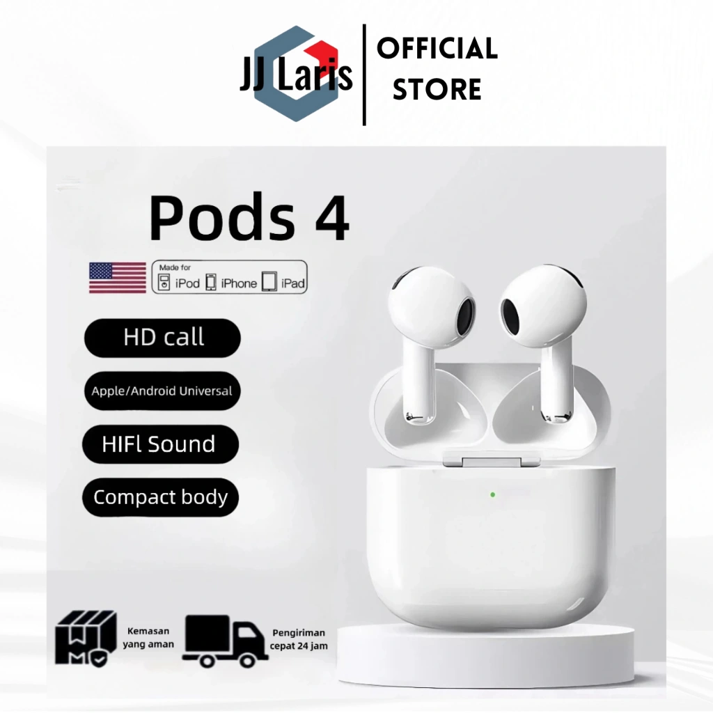New Earphone Gen 4 ANC EarPhone Spatial Audio TWS Charging Case Earpods Wireless Bluetooth phone
